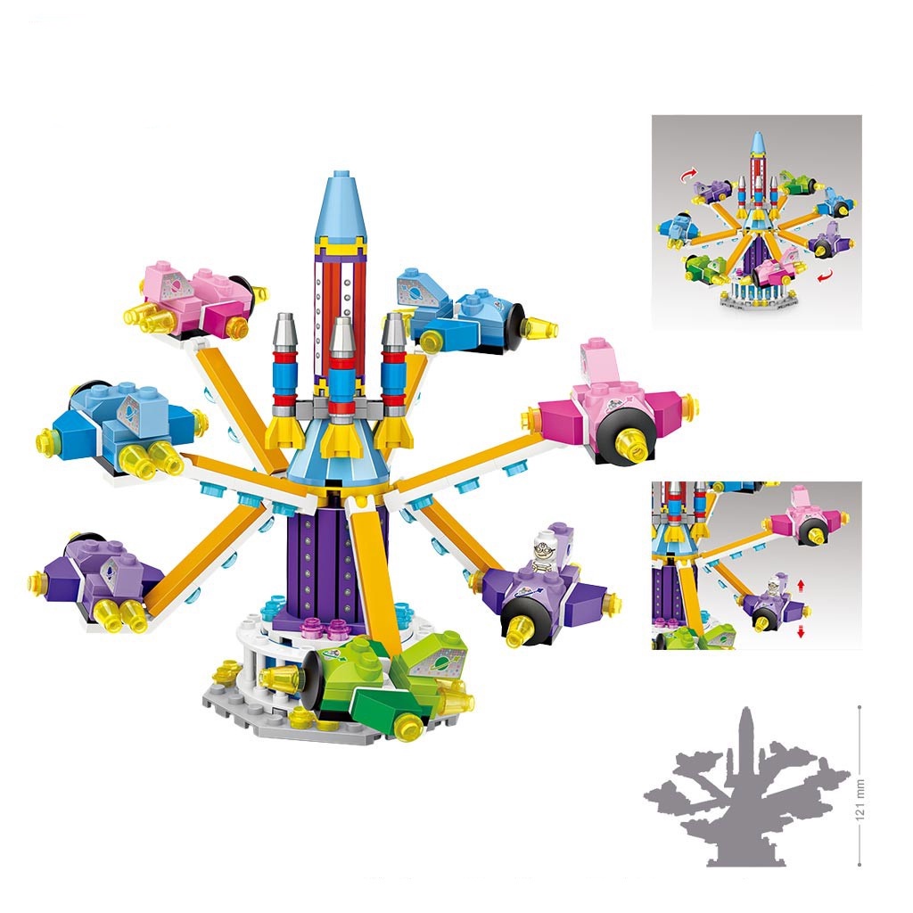 Công Viên Trẻ Em Mô Hình Lắp Ráp Dễ Thương Với Đồ Chơi Block Toys-Món quà tuyệt vời cho người thân yêu