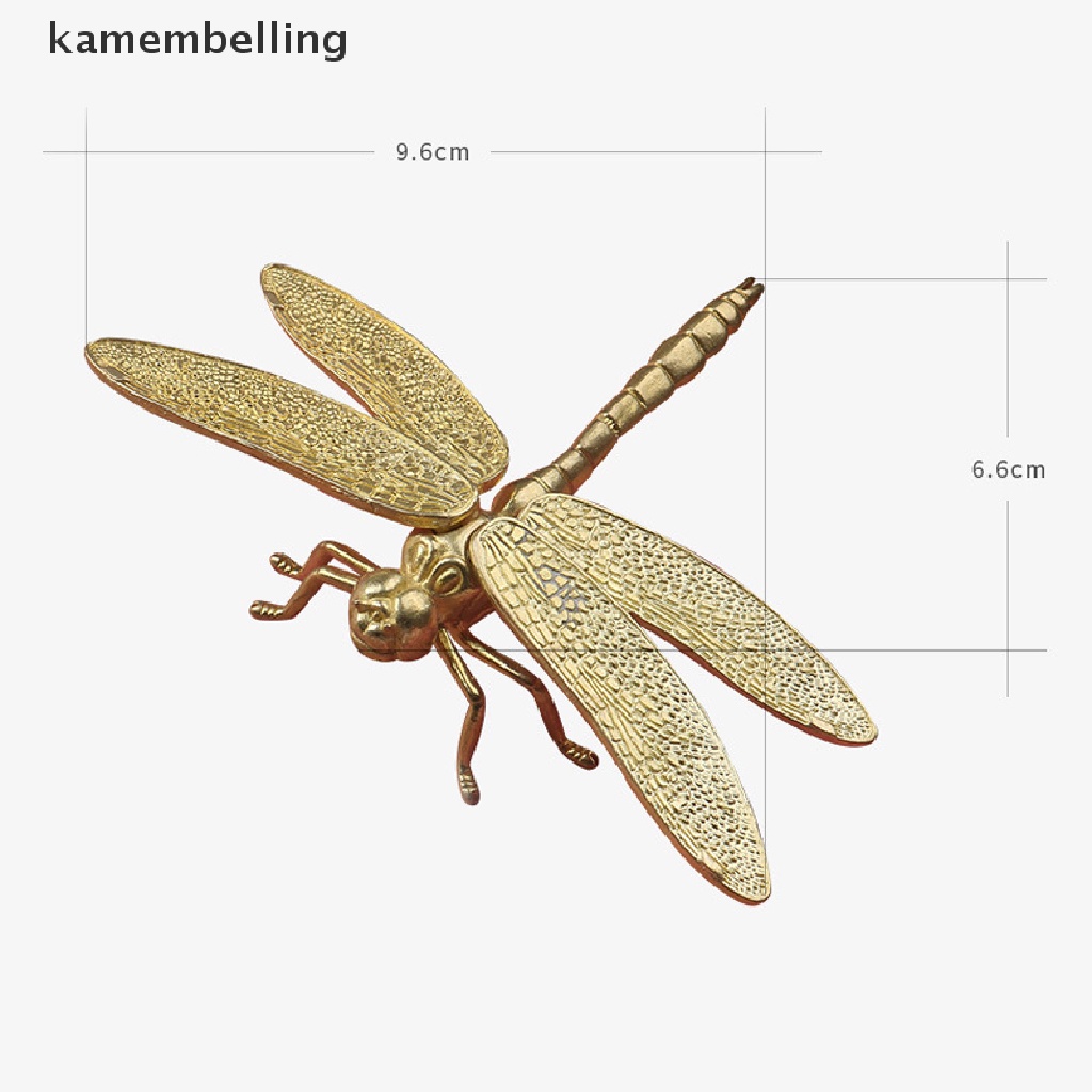 Tượng Chuồn Chuồn Bằng Đồng Thau Có Cánh Tháo Rời Được Để Bàn Trang Trí Văn Phòng