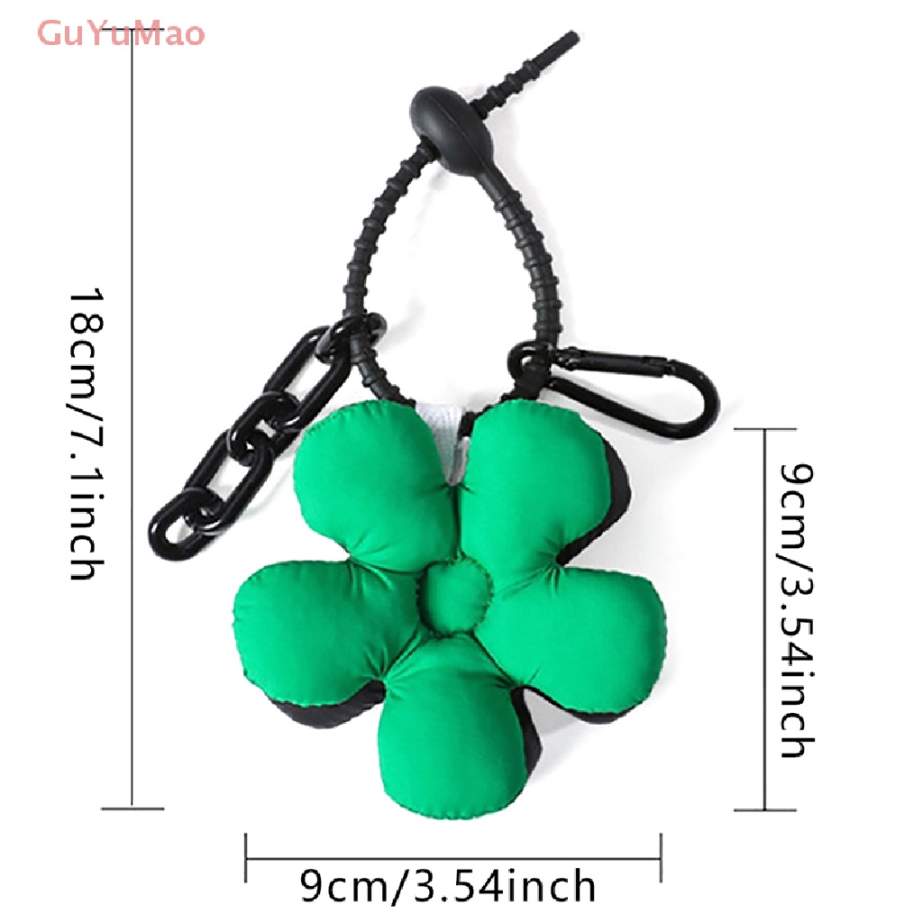 [cxGUYU] Móc Khóa Vải Tinh Tế Mặt Hoa Nhỏ Dễ Thương Có Dây Buộc PRTA