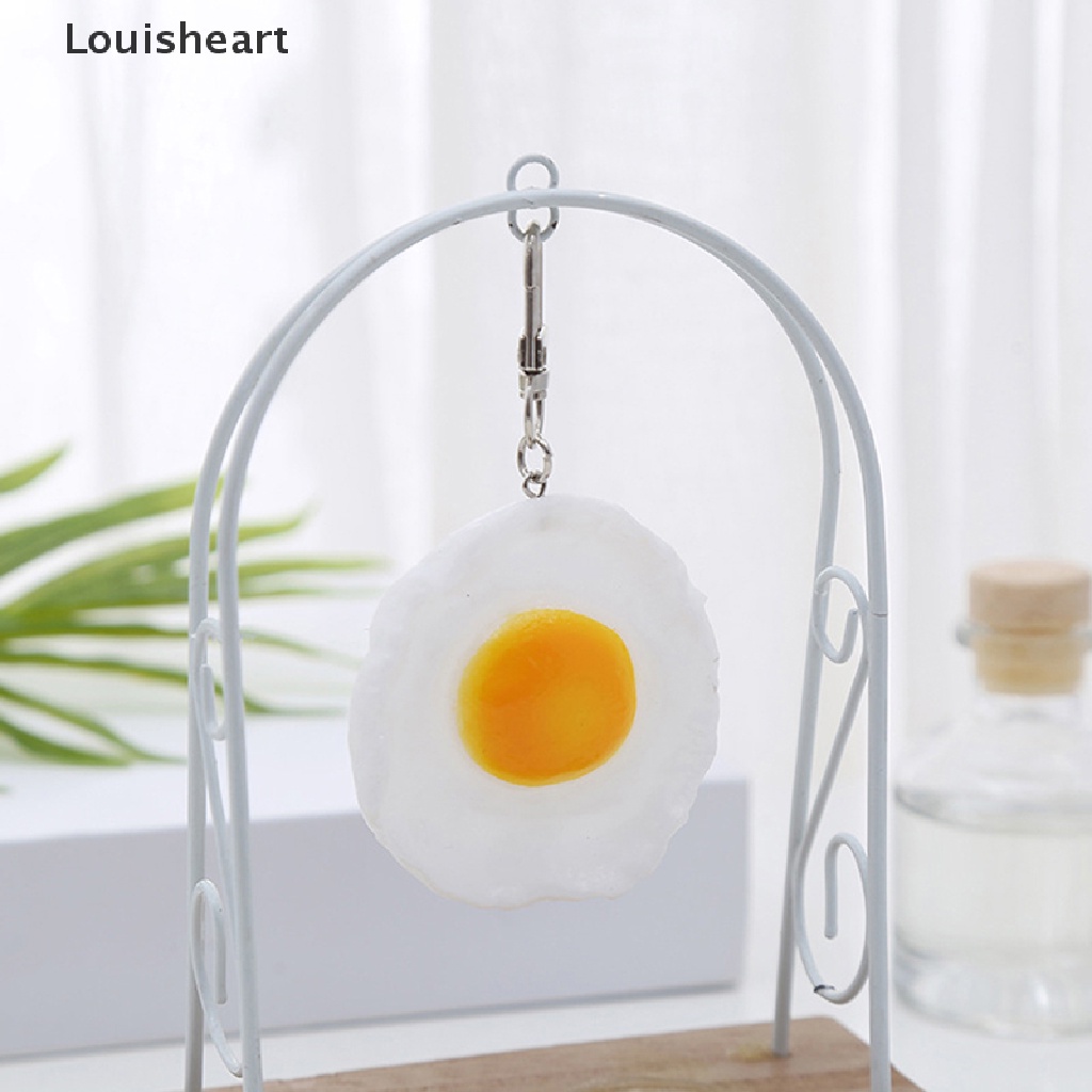 Louisheart Móc Khóa Hình Trứng Chiên Ngộ Nghĩnh Cho Nam Nữ