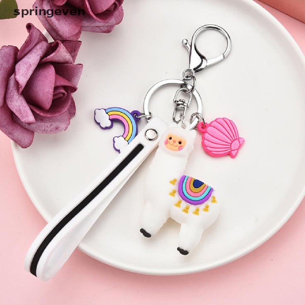 1 Móc Khóa Hình Lạc Đà Alpaca Hoạt Hình Dễ Thương