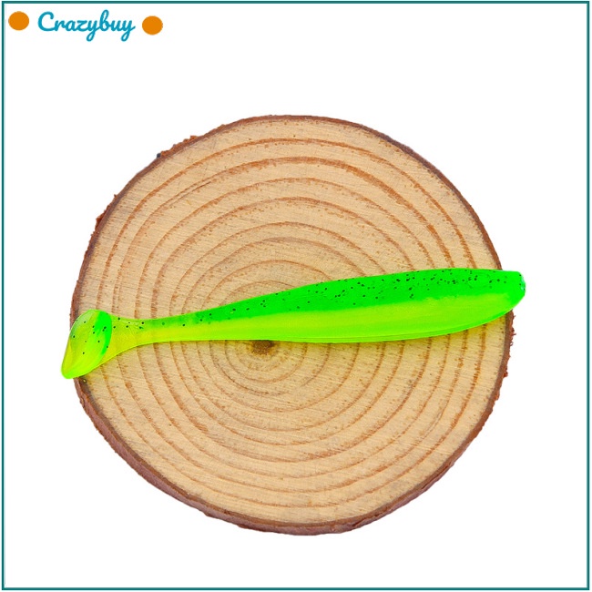 Cr Set 10 Mồi Câu Cá Mềm Mại Hình Chữ T 5.5cm / 1.6g Hai Màu Tiện Dụng