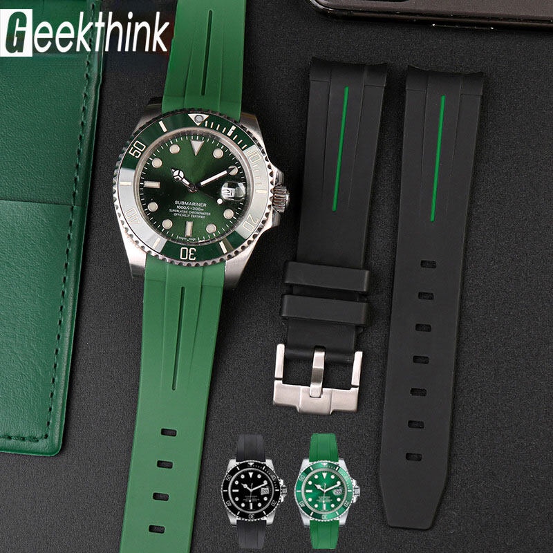 Dây Đeo Cao Su 20 / 21 / 22mm Cho Đồng Hồ rolex