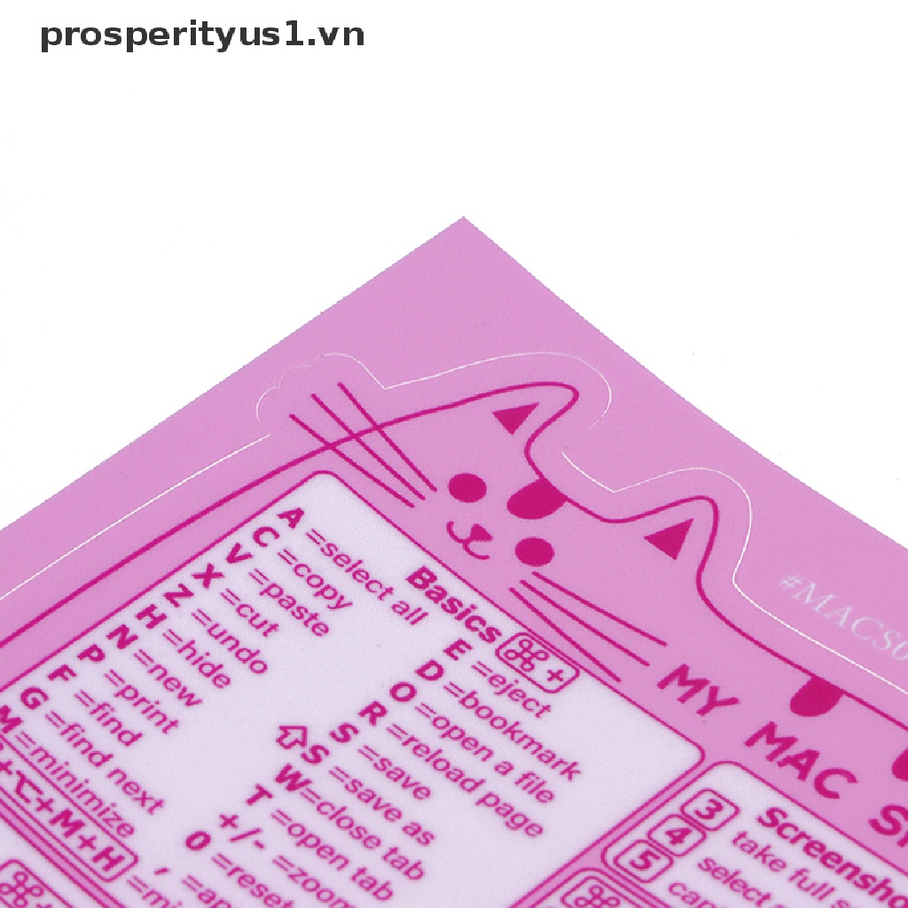 1 Miếng Dán Bàn Phím Cắt Ngắn Cho MacOS Laptop prosperityus1