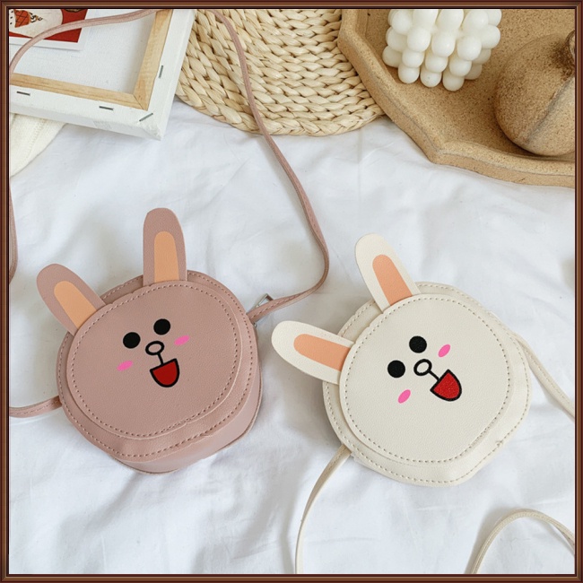 Túi Đeo Chéo Vai Mini Bằng Da Pu Có Khóa Kéo Thời Trang Sành Điệu Cho Trẻ Em