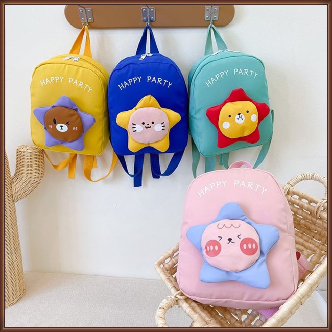 Balo Đi Học Có Khóa Kéo Họa Tiết Hoạt Hình Dễ Thương Cho Trẻ Mẫu Giáo