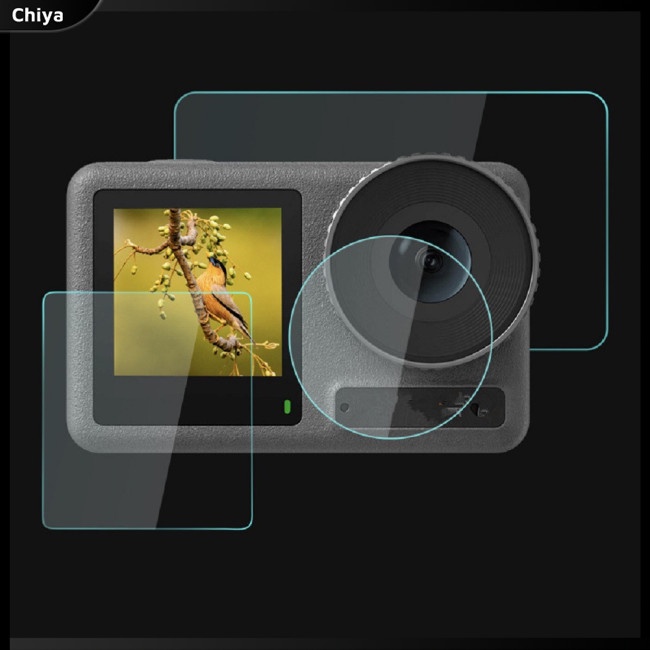 Kính Cường Lực Bảo Vệ Màn Hình Chống Trầy Cho Máy Ảnh Hành Động Dji Osmo Action 3