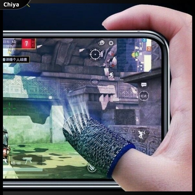 1 Cặp Ống Bọc Ngón Tay Chơi Game Pubg 18-pin Bằng Sợi Đồng Siêu Mỏng Thoáng Khí