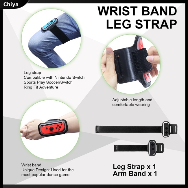 Bộ Phụ Kiện Thể Thao 12 Trong 1 Gồm Tay Cầm Và Dây Đeo Cổ Tay Tương Thích Với Switch