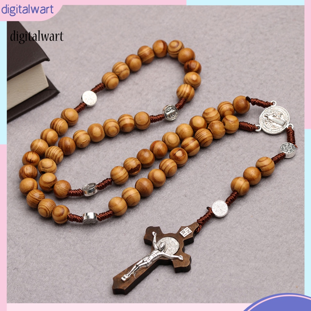 Kỹ Thuật Số| Vòng cổ Hạt Gỗ Thời Trang Đức Mẹ Mary Hàng Ngày