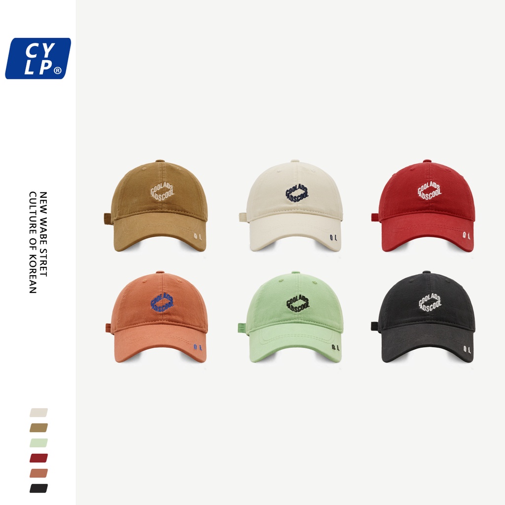 Mũ Lưỡi Trai Thêu Chữ Phong Cách Hàn Quốc Cá Tính Cho Cặp Đôi