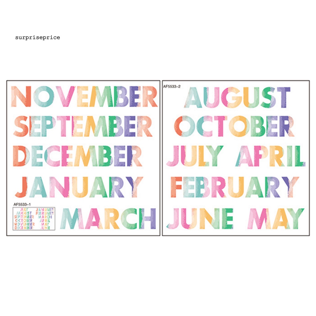 Set 2 Tấm Đề Can Dán Tường 12 Tháng Có Thể Tháo Gỡ Chống Nước Chống Nắng Đa Ứng Dụng