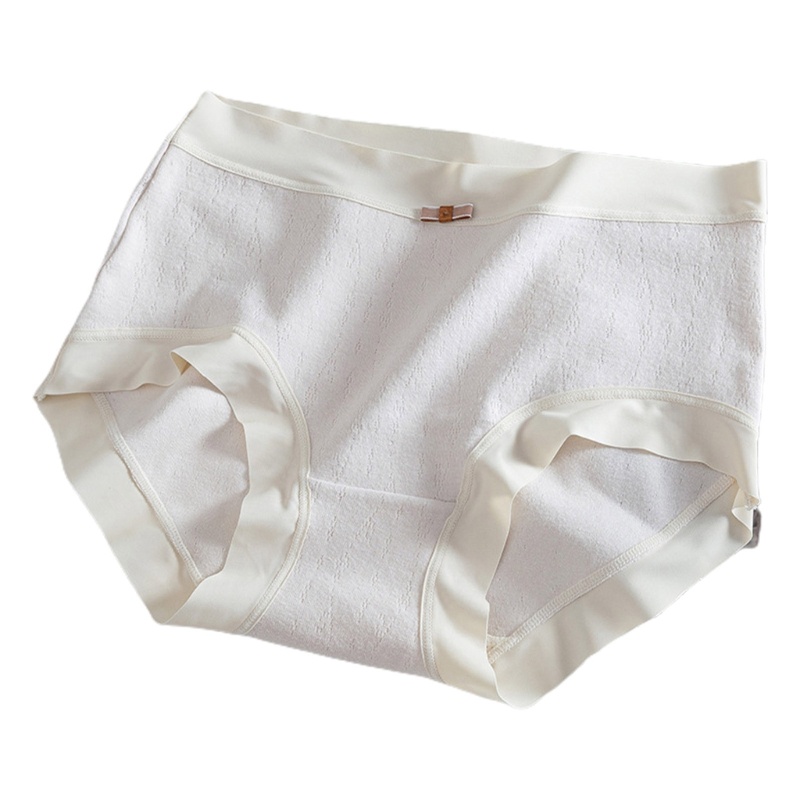 Xiangbao Quần Lót Cotton Jacquard Mềm Mại Co Giãn Lưng Vừa Đính Nơ Đáng Yêu Dành Cho Nữ Không Hiển Thị
