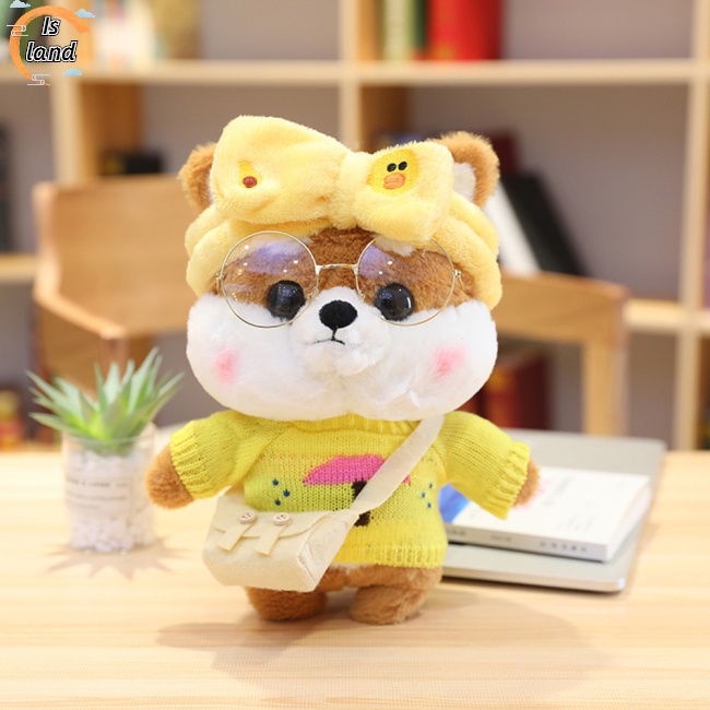 Thú Nhồi Bông Hình Chú Chó Shiba Inu Mềm Mại Nhiều Kiểu Dáng