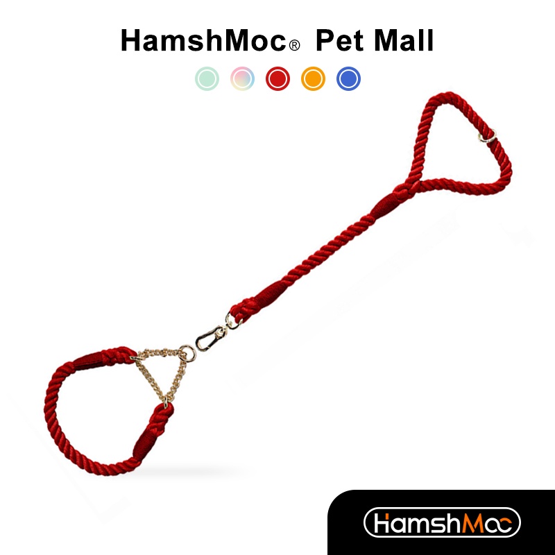 HamshMoc Bộ Vòng Cổ Và Dây Dắt Hình Chữ P Có Thể Điều Chỉnh Bền Bỉ Thoải Mái Có Tay Cầm Dành Cho Chó Trung Bình Nhỏ