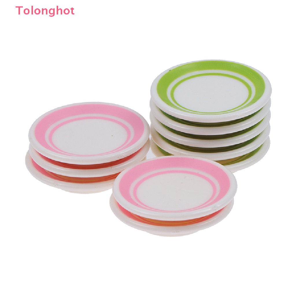 1 Bộ Chén Đĩa Đựng Thức Ăn Mini Siêu Bền Dùng Trang Trí Nhà Búp Bê