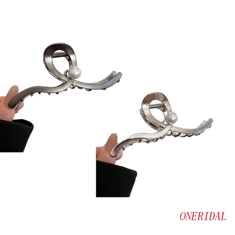 Kẹp Tóc Dạng Cong Đính Ngọc Trai Lấp Lánh Thời Trang Cho Nữ