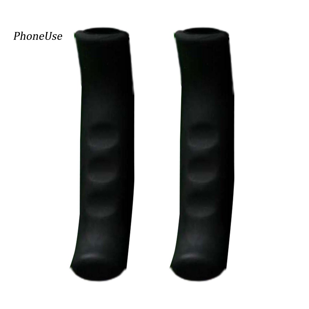 1 Cặp Vỏ Bọc Phanh Xe Đạp Bằng Silicon PU Màu Sáng Chống Trượt