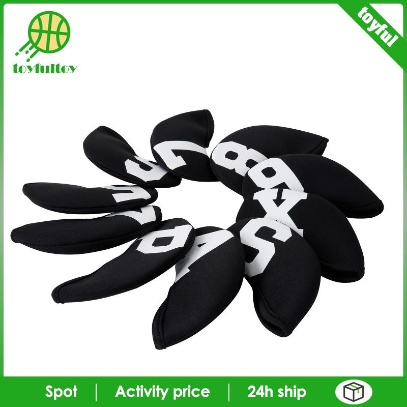Set 10 Vỏ Bọc Bảo Vệ Đầu Gậy Đánh Golf Bằng Sắt Chuyên Dụng