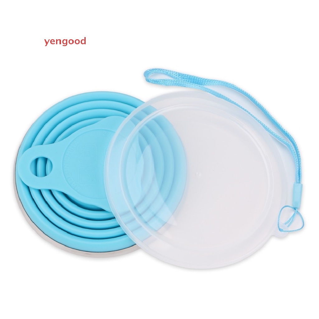 (YGD) Cốc Silicone Gấp Gọn Được 270ml BPA FREE Food Dùng Khi Đi Du Lịch