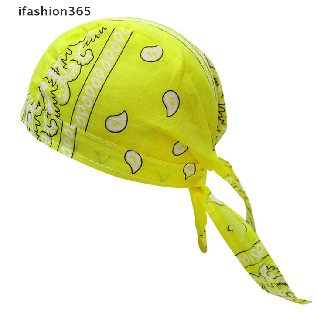 Mũ Trùm Đầu Kiêm Khăn Choàng Cổ Bằng Cotton In Họa Tiết Durag Thời Trang Cho Nam Và Nữ ifashion365