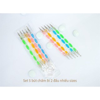 Bút chấm bi 2 đầu lẻ, 1 cây bút chấm bị 2 đầu ngẫu nhiên