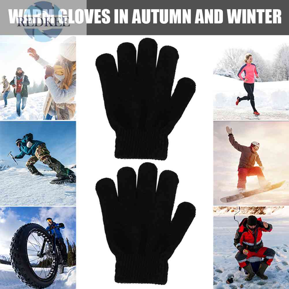 Găng Tay Dệt Kim Toàn Bộ Ngón Tay Cho Nam Và Nữ