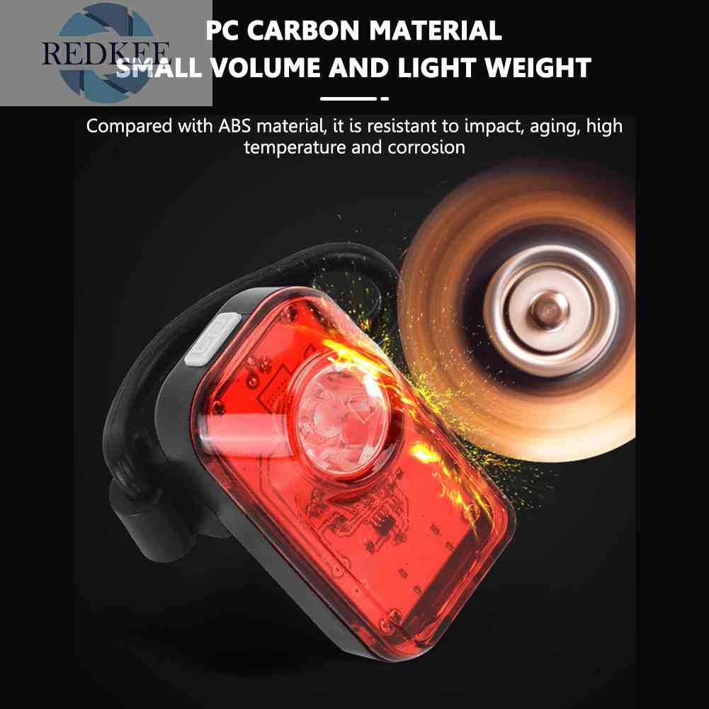 Đèn LED Cảnh Báo Gắn Đuôi Xe Đạp Sạc USB Loại C