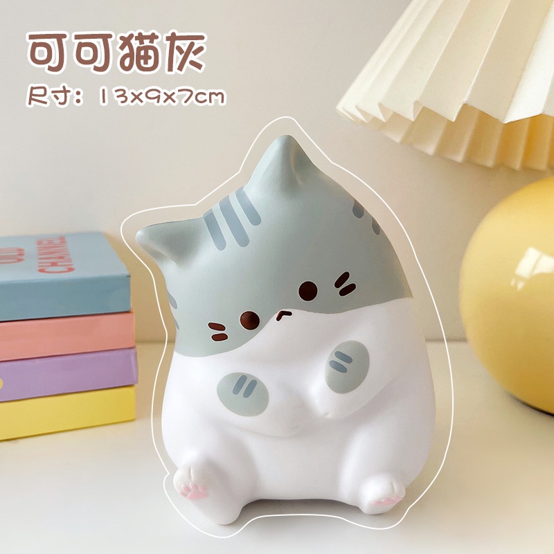 Đồ Chơi Xốp Squishy Giảm Stress Hình Mèo Dễ Thương Cho Bé