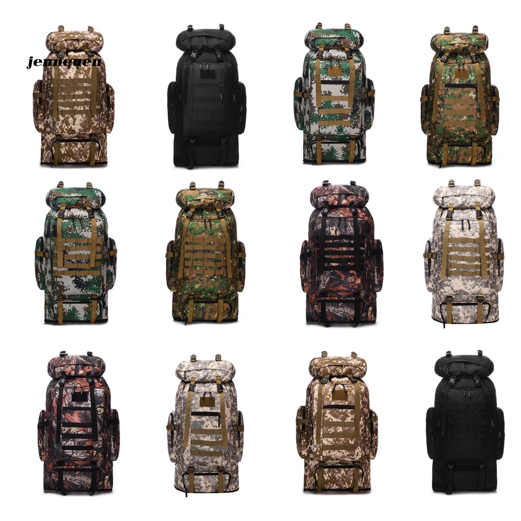 Ba Lô Leo Núi / Cắm Trại Tăng Chiều Cao Chống Nước 100L Nhỏ Gọn Dành Cho Nam Nữ