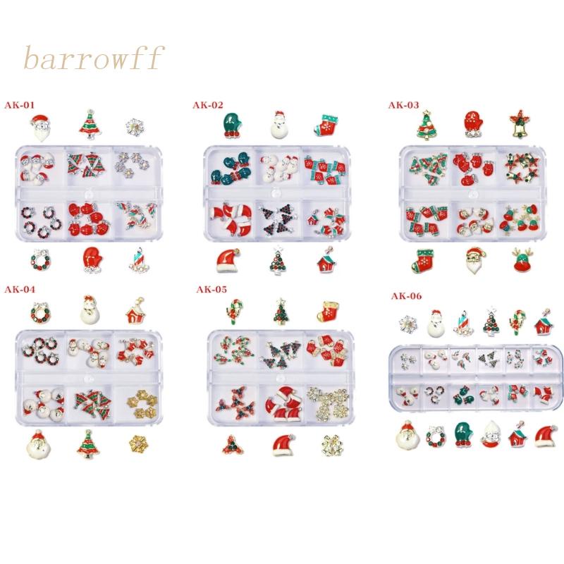 Đá Đính Trang Trí Móng Tay Nghệ Thuật DIY Chủ Đề Giáng Sinh Tinh Tế