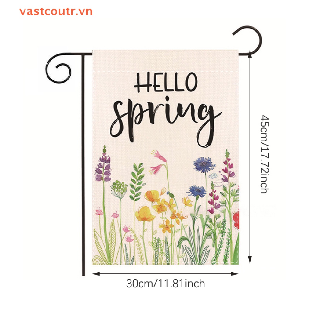 Lá Cờ Hai Mặt 12x18 Inch Dùng Trang Trí Sân Vườn Tiện Dụng