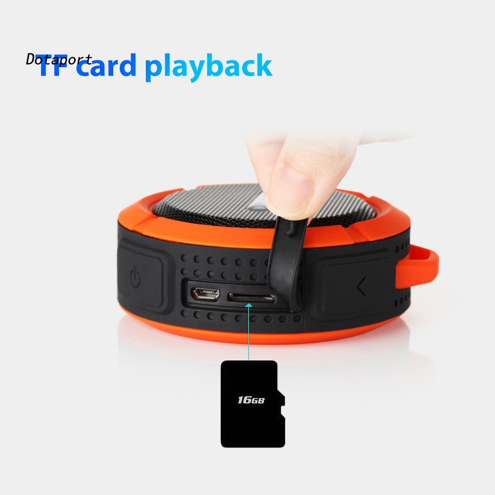 Loa Bluetooth Không Dây KDDT- C6 Nhỏ Gọn Chống Nước Hỗ Trợ Đọc Thẻ Nhớ TF