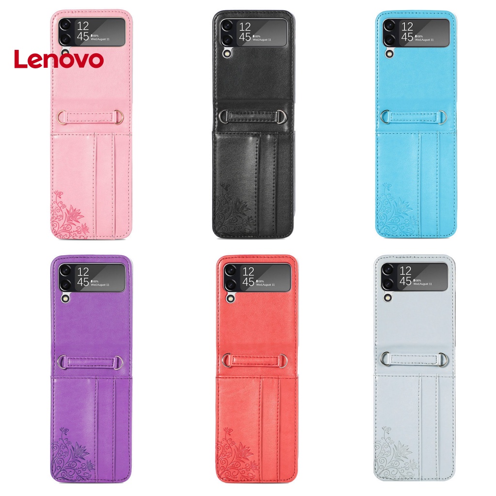 Ốp Điện Thoại Da Giả Kiểu Ví Gập Chống Sốc &amp; Rơi In Hình Hoa Hướng Dương Có Thể Tháo Rời Cho Samsun