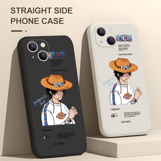 Ốp Điện Thoại Silicon Mềm Hình One Piece Ace Cho iPhone 11 8 7 6 + 6SP 6 6 6s 7 8 11 12 13 14 Pro Max X Xs Max XR 12 13 mini B1K646L
