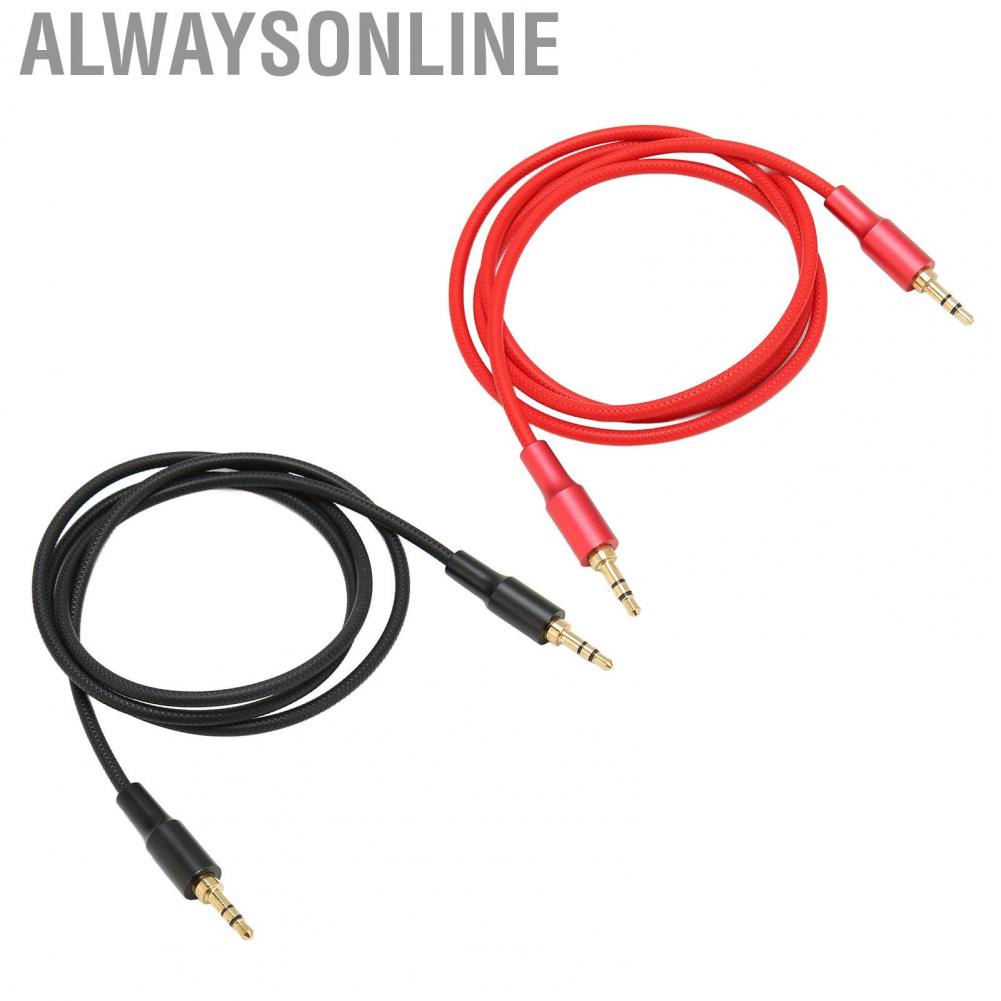 Alwaysonline 3.5mm Male to Sound Aux Cable Stereo Cord for Earphones Car  A