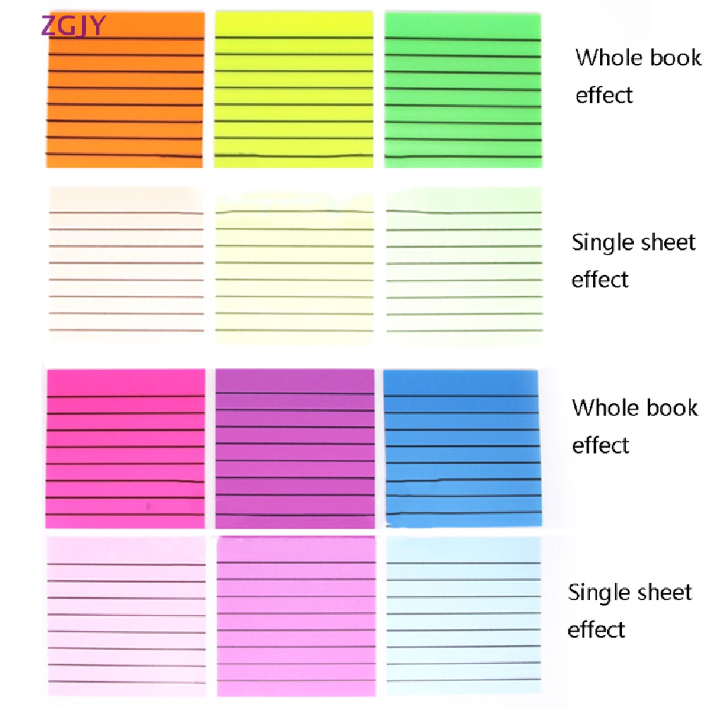 Set 50 Tờ Giấy Dán Ghi Chú Trong Suốt Chống Thấm Nước Mới