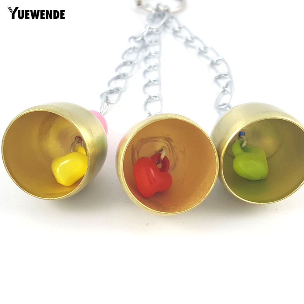 Đồ Chơi Treo 3 Chuông Kêu Vui Nhộn Dành Cho Chim Vẹt