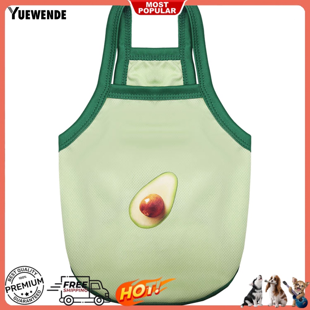 Áo Sát Nách Hình Quả Bơ / Khủng Long Dễ Thương Cho Thú Cưng