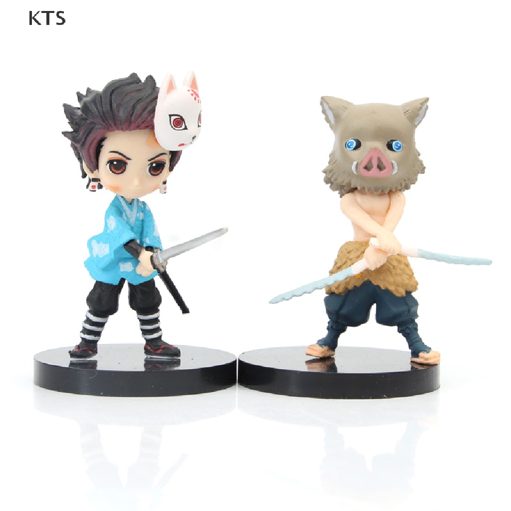 Set 6 Mô Hình Nhân Vật Phim Hoạt Hình Demon Slayer 6cm