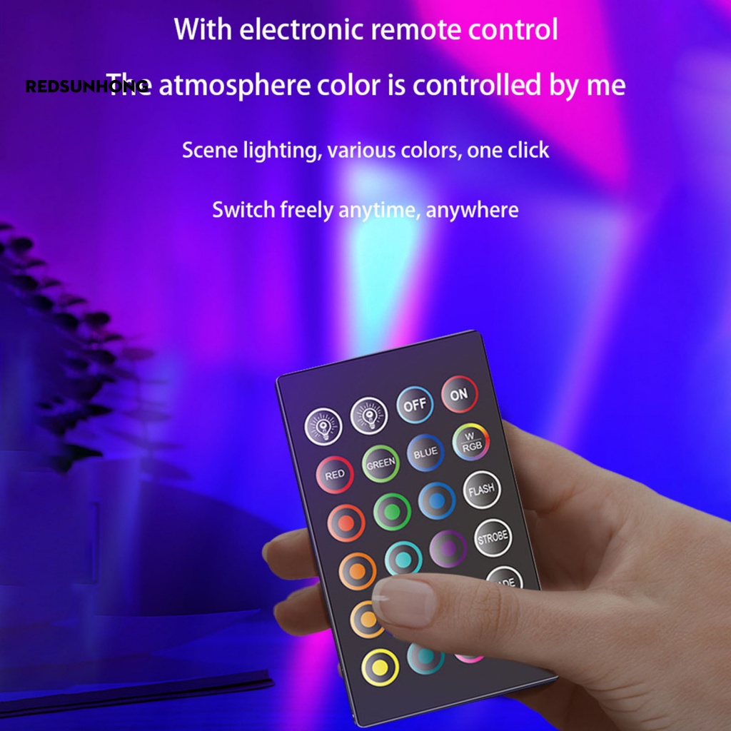 Rh.b Set 2 Đèn LED Ống Nhiều Màu Sắc Điều Khiển Bằng Giọng Nói