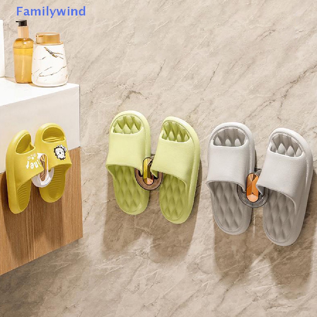 Familywind > Giá Treo Dép Gắn Tường Không Cần Đục Lỗ Thoát Nước Đơn Giản Cho Nhà Tắm