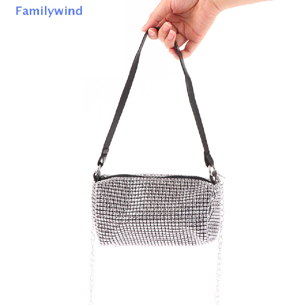 Túi Đeo Chéo Đính Đá Lấp Lánh Thời Trang Cho Nữ