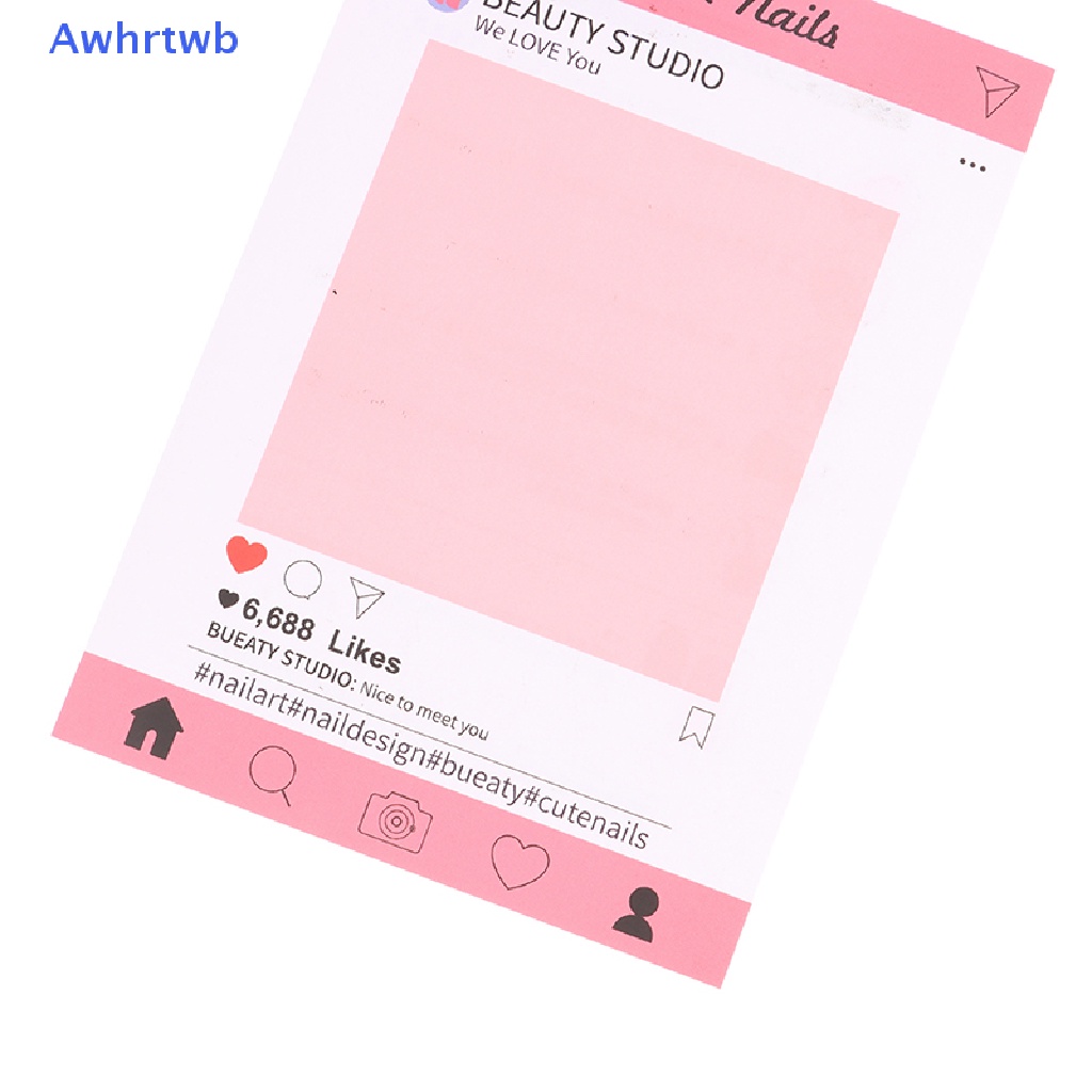 Set 10 Móng Tay Giả Trưng Bày Dạng Nhấn Tiện Dụng Mới