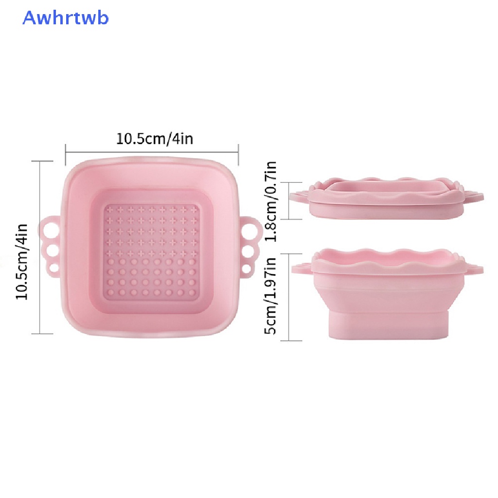 Miếng Silicon Vệ Sinh Cọ Trang Điểm Gấp Gọn Tiện Lợi Mới