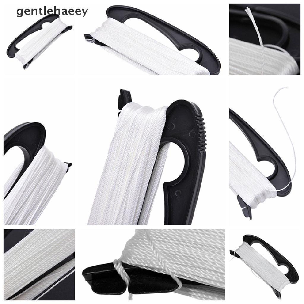 Cuộn Dây Thả Diều Màu Trắng Dài 100m Kèm Dụng Cụ Quấn Hình Chữ D