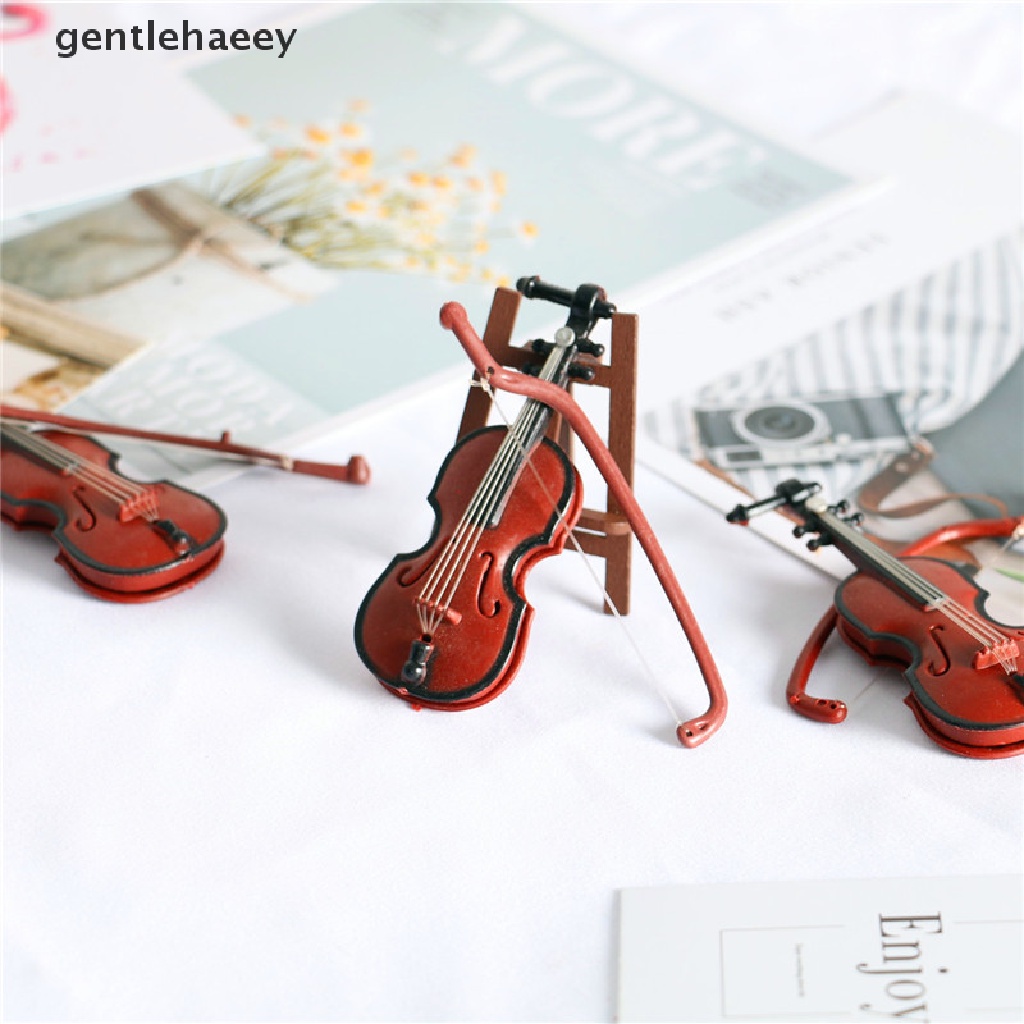 Đồ Chơi Đàn Violin Mini Tỉ Lệ 1 / 12 Cho Bé