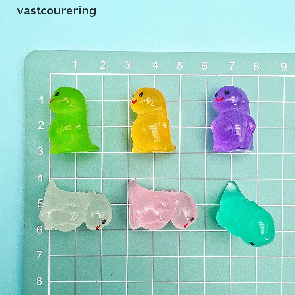 Bộ 2 Khủng Long 3D Bằng Nhựa Dạ Quang Dễ Thương Dùng Trang Trí