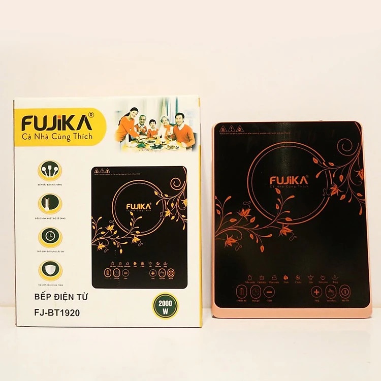 Bếp điện từ, bếp từ đơn 2000W Fujika FJ-BT1920 - tặng kèm nồi lẩu inox-hàng chính hãng