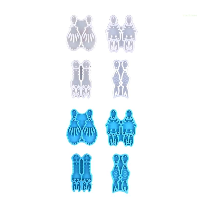 Khuôn Silicone Hình Động Vật Biển Làm Mặt Vòng cổ / Bông Tai / Móc Khóa DIY